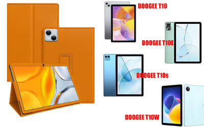 Чехол-подставка CRAYTON для DOOGEE T10, T10E, T10s, T10W – стиль, защита и ручная сборка, цвет Оранжевый