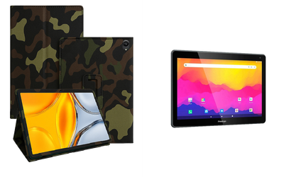 Чехол-подставка CRAYTON для Prestigio Muze 3231 4G, Muze 4231 4G – стиль, защита и ручная сборка, цвет Хаки тм