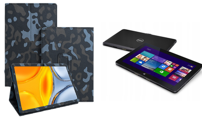 Чехол-подставка CRAYTON для Dell Venue 11 Pro 5130, 7130, 7139, 7140, 7145 – стиль, защита и ручная сборка, цвет Хаки зима