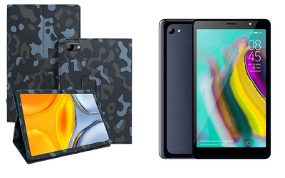 Чехол-подставка CRAYTON для Tecno Tab 7 P704a – стиль, защита и ручная сборка, цвет Хаки зима