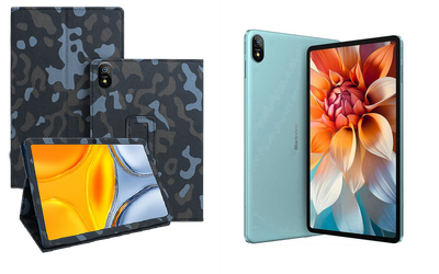 Чехол-подставка CRAYTON для Blackview Tab 18 – стиль, защита и ручная сборка, цвет Хаки зима