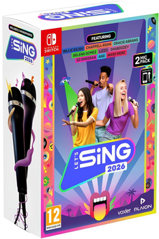 Gra Nintendo Switch Let's Sing 2026 + 2 mikrofony (Kartridż) (4020628555252)