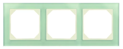 Рамка потрійна Liregus Epsilon Natural matted glass (K14-245-03 E/NG)