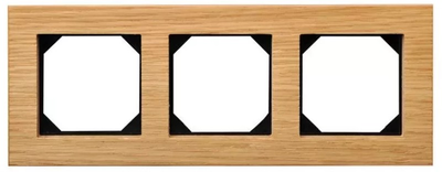 Рамка потрійна Liregus Epsilon Oak Wood (K14-245-03 E/OW)
