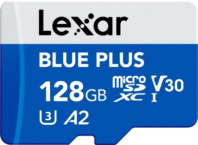 Карта пам'яті Lexar Blue Plus microSDXC 128GB UHS-I U3 V30 (LMSBLPL128G-BNANG)