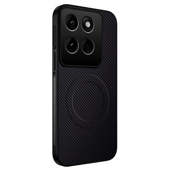 Чехол Carbon Shield with Ring для Motorola Edge 60 Pro с поддержкой беспроводной зарядки black
