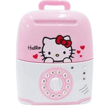 Копилка сейф чемоданчик Hello Kitty Pink