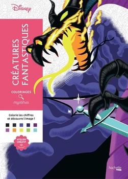 Розмальовка Дісней Hachette антистрес за номерами | Coloriages mysteres Disney Creatures fantastiques