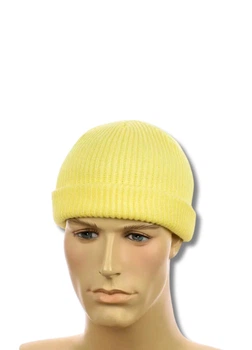Вязаная шапка Мини-бини (Монатик) One-size Лимонный