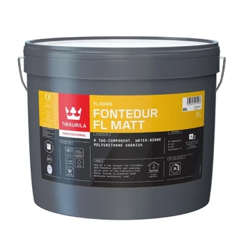 Полиуретановый лак для бетонного пола Tikkurila Fontedur FL Matt 9л
