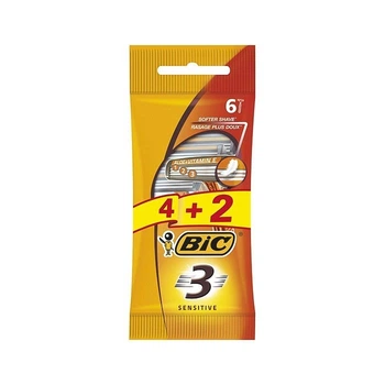 Станок BIC Sensitiv 3 лезвия 4+2 шт (9272)