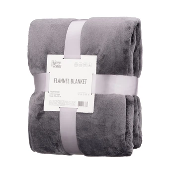Плед Ardesto Flannel, 200x220 см, 100% полиэстер, темно-серый (ART0213SB)