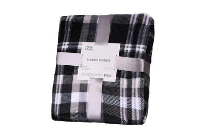 Плед Ardesto Flannel 200х220см серая клетка (ART0102PB)