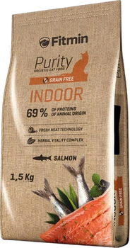 Sucha karma dla kotów Fitmin Purity Indoor - 1.5 kg (8595237013555)
