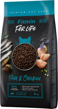 Sucha karma dla kotów Fitmin For Life Fish & Chicken 8 kg Ryba i kurczak (8595237032075)