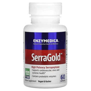 Серрапептаза SerraGold High Potency Serrapeptase Enzymedica 60 капсул