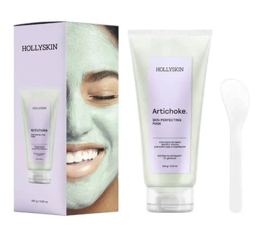 Охолоджувальна ліфтинг маска для боротьби з набряками Hollyskin Artichoke Skin Perfecting Mask 250 мл