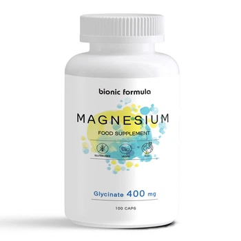 Магній Magnesium гліцинат 400 мг bionic formula 100 капсул