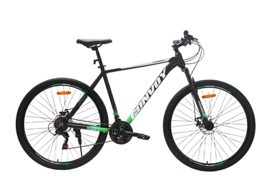 Велосипед CrossBike CONVOY 29" 19" Чорний-Зелений