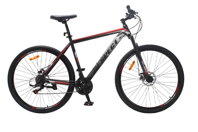 Велосипед CrossBike RESPECT 29" 21" Чорний-Червоний