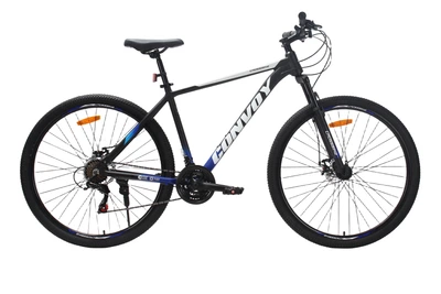 Велосипед CrossBike CONVOY 29" 19" Чорний-Синій
