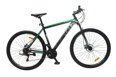 Велосипед CrossBike RESPECT 29" 21" Чорний-Зелений