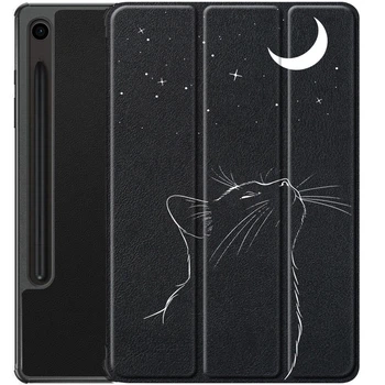 Чохол Boxface Samsung Galaxy Tab S10 FE Plus Місячний кіт (67705)