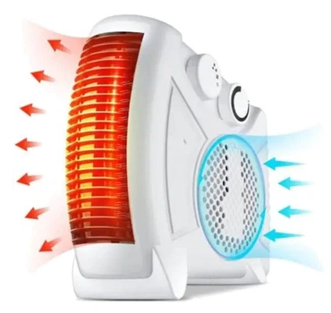 Тепловентилятор-дуйка Domotec Heater MS 5903, обогреватель 2000 Вт, 3 режима работы, защита от перегрева, Белый