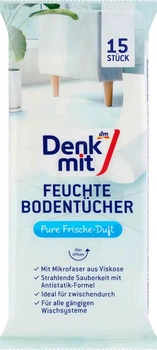 Вологі серветки Denkmit Pure Frische для підлоги з ароматом чистої свіжості 15 шт