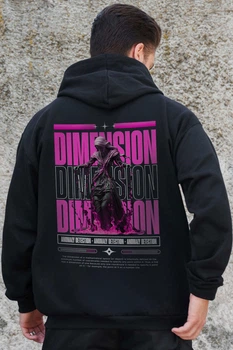 Чоловіче Утеплене Зіп Худі На Флісі Зіпер З Принтом Dimension Kane Black S/M (8055800)
