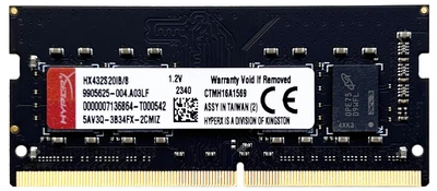 Оперативная память Kingston HyperX SODIMM DDR4 8Gb 3200Mhz (HX432S20IB/8)