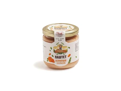 Паштет Бабусині Лакітки 170г банка Курячий з курагою