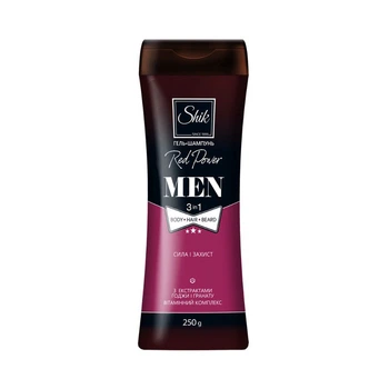Гель-шампунь SHIK MEN 3 в 1 New Red power Сила та захист 250 мл