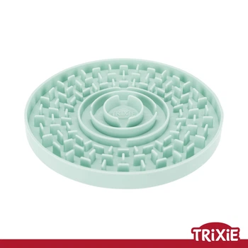Миска-коврик для щенков Trixie 34954 Junior для медленного кормления голубая пластик 15 см (TX-34954) 4011905349541