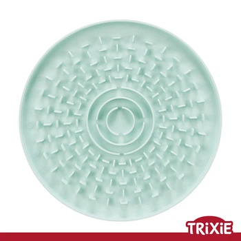Миска-коврик Trixie 34958 для щенков Junior для медленного кормления голубая пластик 21 см (TX-34958) 4011905349589