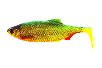Силикон Westin Ricky the Roach Shadtail Box 10см 14г 1шт, цвет: Firetiger Rudd (4312021010)