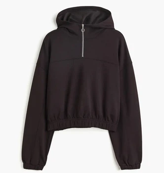Худи H&M Zip-Top Sports Hoodie Black 1105174001 L