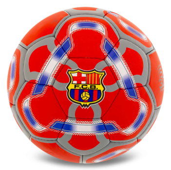 Мяч футбольный №5 PU Гриппи сшит вручную BALLONSTAR BARCELONA FB-5193_Бордовый