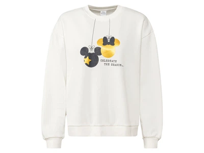 Світшот з начосом для жінки Disney Mickey Mouse 392933 L білий