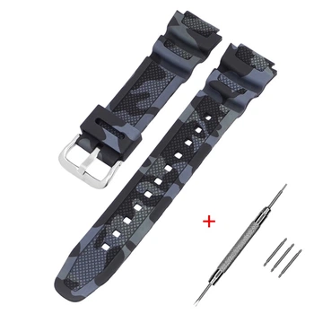 Ремінець для Casio G-Shock AQ-S800/AE-1200 Camo Black SI Watch strap