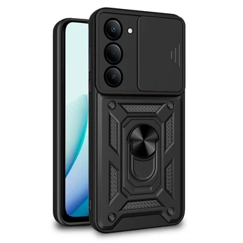 Протиударний чохол Defense Ring для Xiaomi Redmi 15 Euro з кільцем Чорний