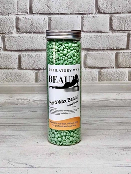 Воск горячий в гранулах Hard Wax Beans European Formula 400 гр (Зеленый)