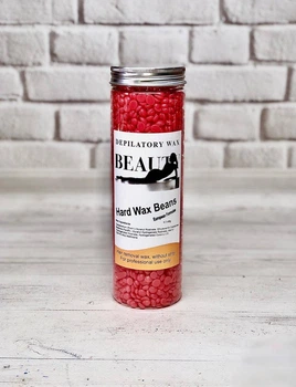 Воск горячий в гранулах Hard Wax Beans European Formula 400 гр (Красный)