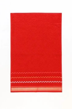 Полотенце махровое 50*90см красное 4727