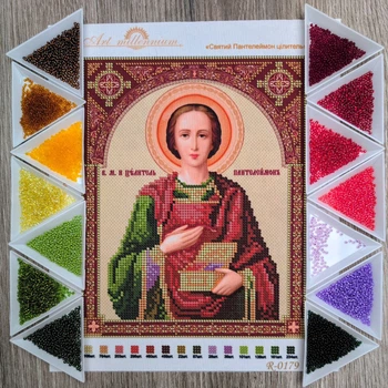 Набір для вишивання бісером Art-Millennium. N-0179 Святий Пантелеймон Цілитель
