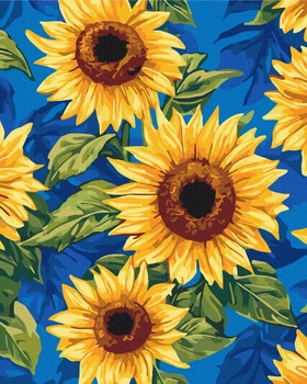 Картина по номерам Brushme Цветущие подсолнухи 40x50 см (BS54375)