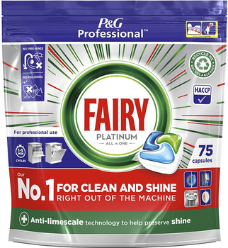 Капсули для посудомийної машини Fairy Professional Platinum 75 шт (8700216362719)