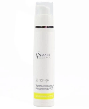 Трансдермальний санблок SPF 30 Smart4Derma Acne Derm Active Transdermal Sunblock Sebocontrol Cream 50мл