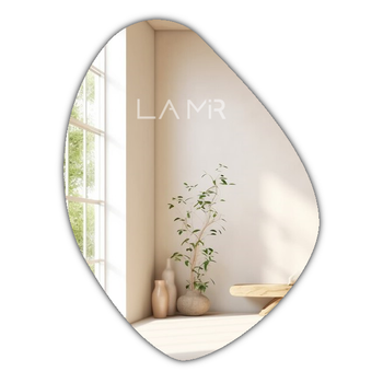 Фигурное зеркало без подсветки 80 на 110 см, модель Flora 2 La Mir (flora27)