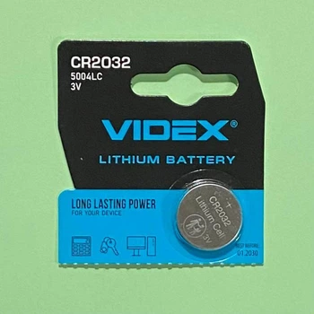 Батарейка 3V CR2032 VIDEX Lithium литиевая